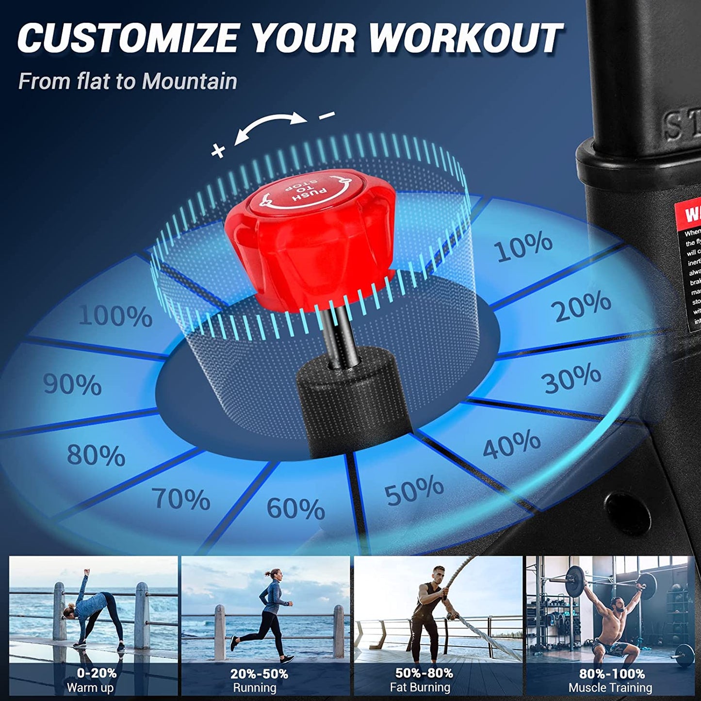 Exercise Bike, DMASUN Magnetic Resistance Pro Indoor Cycling Bike 350lbs Weight Capacity Stationary Bike, Comfortable Seat Cushion, Multi - grips Handlebar, Heavy Flywheel Upgraded Version