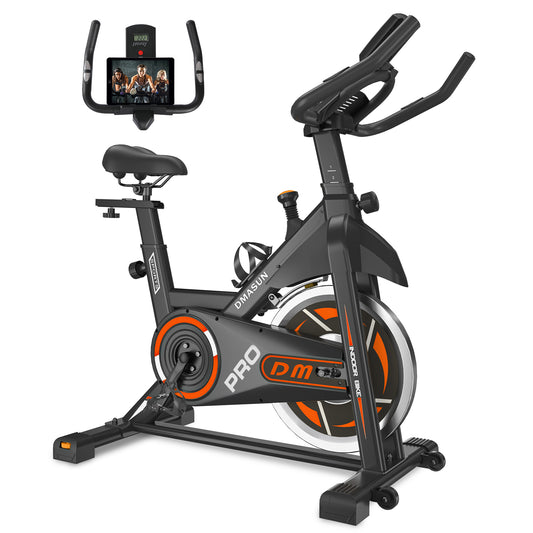 DMASUN Magnetic Resistance Exercise Bike, Indoor Cycling Bike Stationary, Cycle Bike with Comfortable Seat Cushion, Digital Display with Pulse
