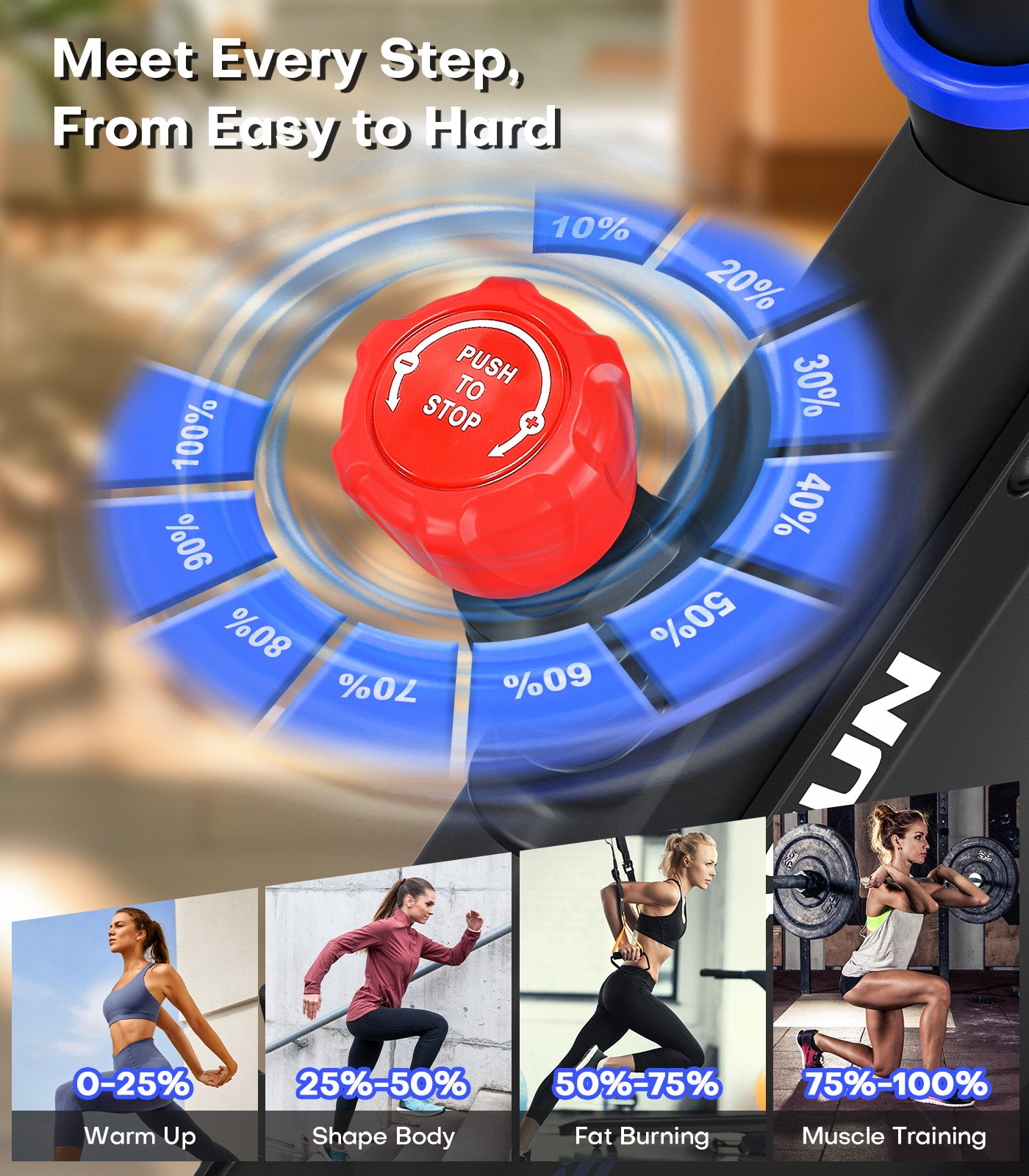 DMASUN Exercise Bike, Indoor Cycling Bike Stationary, Cycle Bike with Comfortable Seat Cushion, Digital Display with Pulse